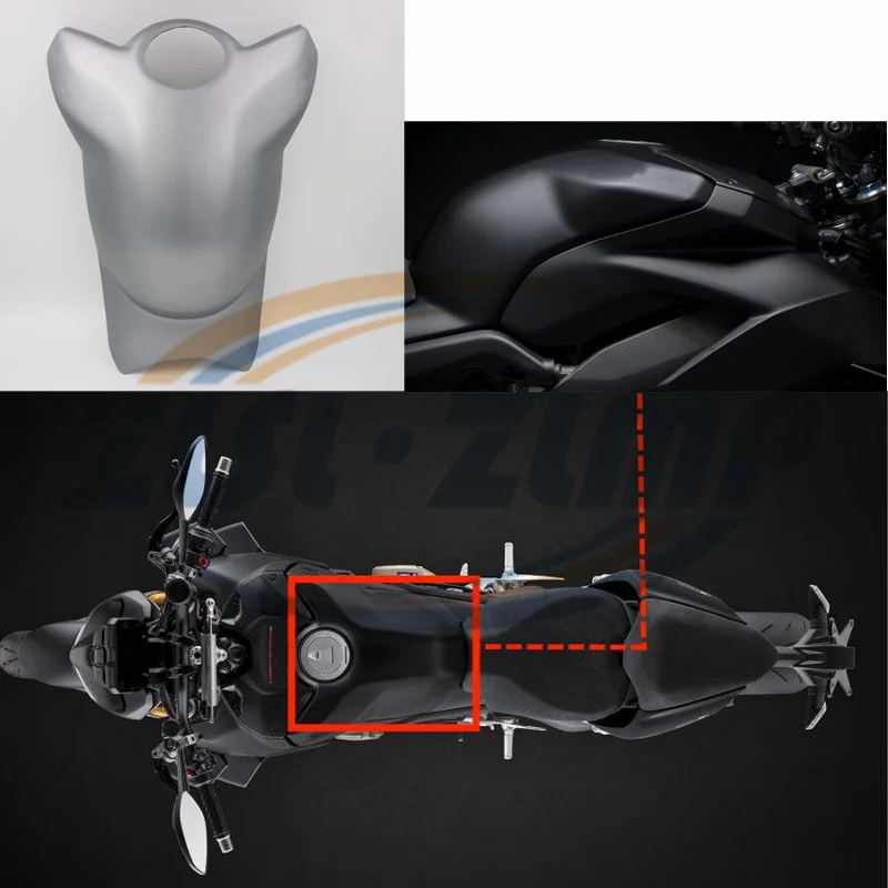 

Gas Fuel Fairing Tank Integral Cover Plate Protective Shell For DUCATI STREETFIGHTER V4 V4S 2017 2018 2019 2020 2021 2022