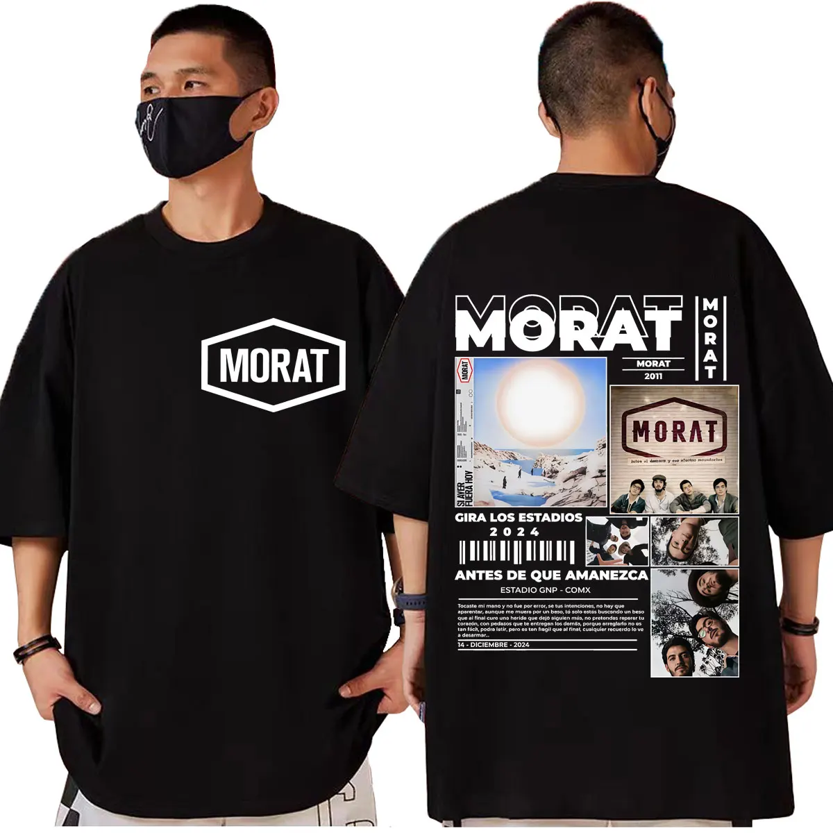 

Colombia Band Morat Album Merch T-shirt Men Women High Quality Fashion Short Sleeve T Shirts Summer Casual Loose Cotton T-shirts