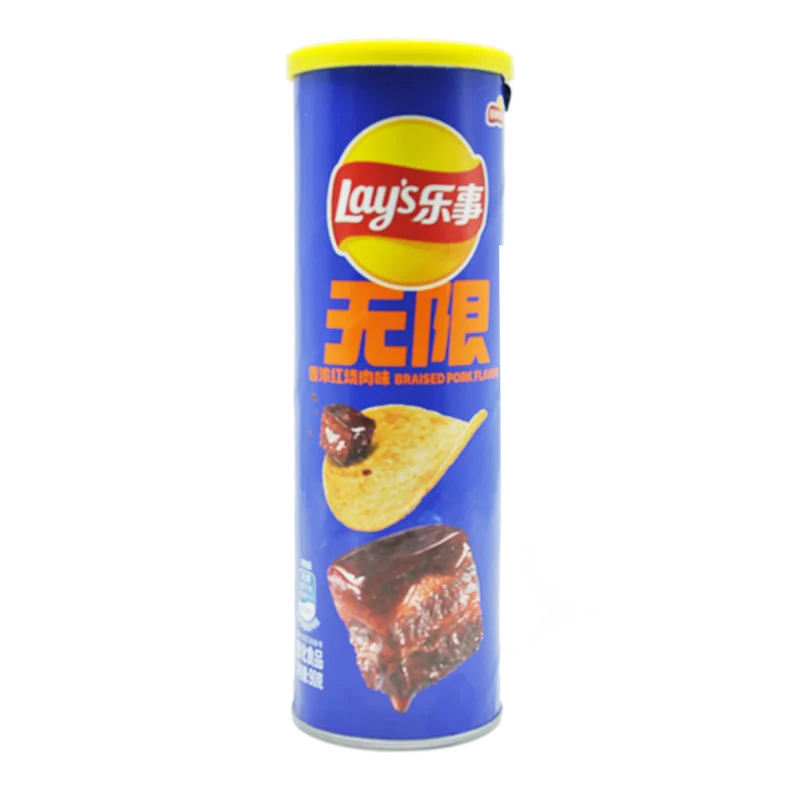 رقائق البطاطس Lay's 3.18 أونصة (90 جرام) * 3 زجاجات مسلسل تلفزيوني ترفيهي يرضيًا والوجبات الخفيفة المنتفخة للمكتب