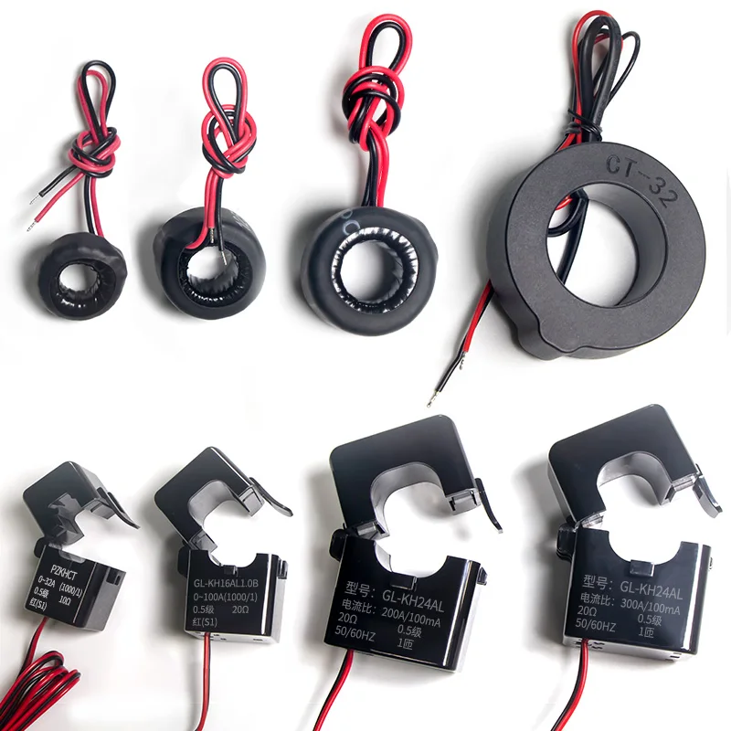 High Stability Split Core Current Transformer Open Type Coil CT AC 32A 63A 100A 500A Clamp Sensor