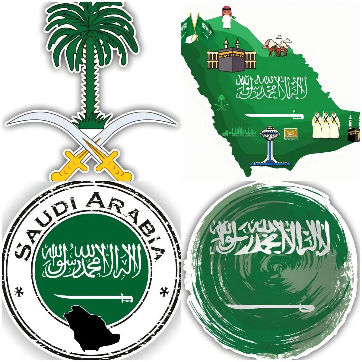 

Sticker Saudi Arabia Adhesive Wall Souvenir Decal Laptop Helmet Auto Motorcycle