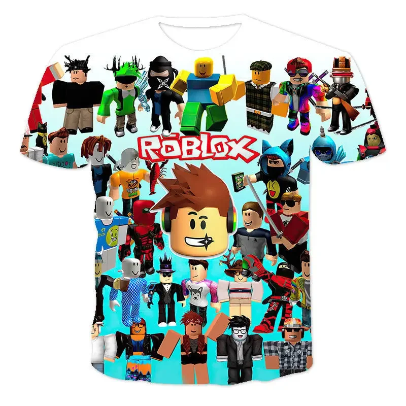 Roblox New Game Animation Peripheral Two-dimensional Korean Trend 3D Digital Printing Multi-color Jacket Sweatshirt