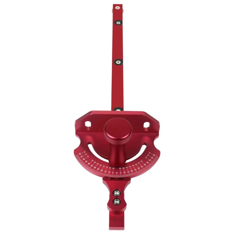 Woodworking push handle, aluminum alloy angle push ruler, shift gear quick positioning push ruler