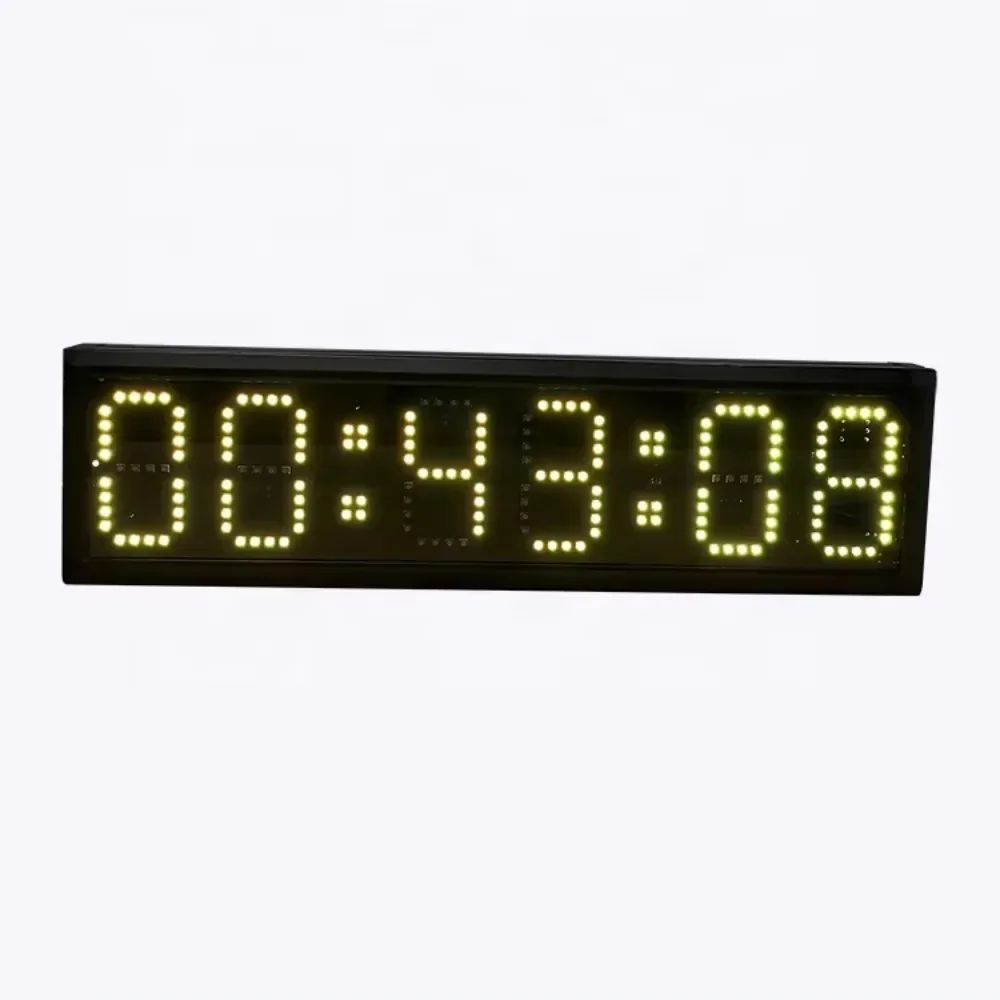 4 Inch 7 Colors Double Sided Digital Clock Timer With Stopwatch Race  Countdown