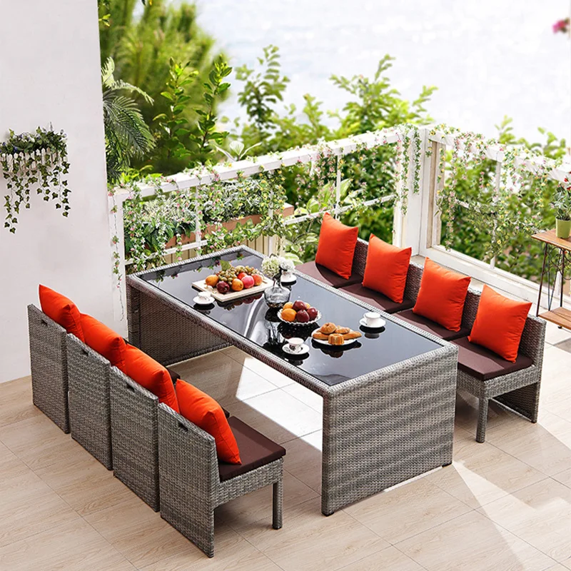 Outdoor Furniture Garden Table and Chair Combination Simple Leisure Villa Terrace