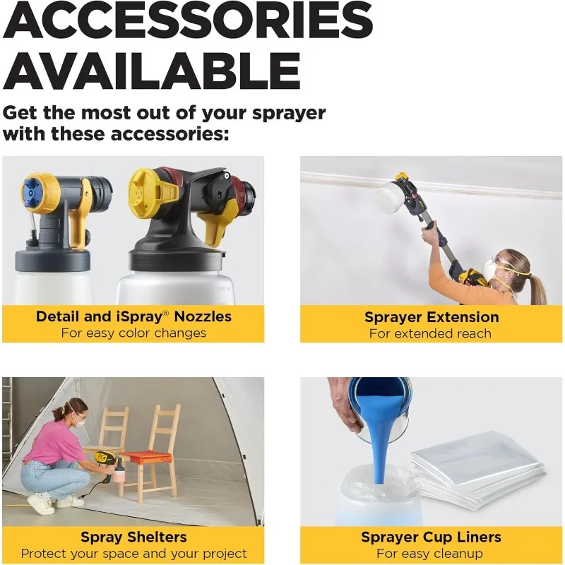 Wagner Spraytech 0417005   Spruzzatore per macchie HVLP Control Spray, ideale per colorare e sigillare ponti, recinzioni e reticoli