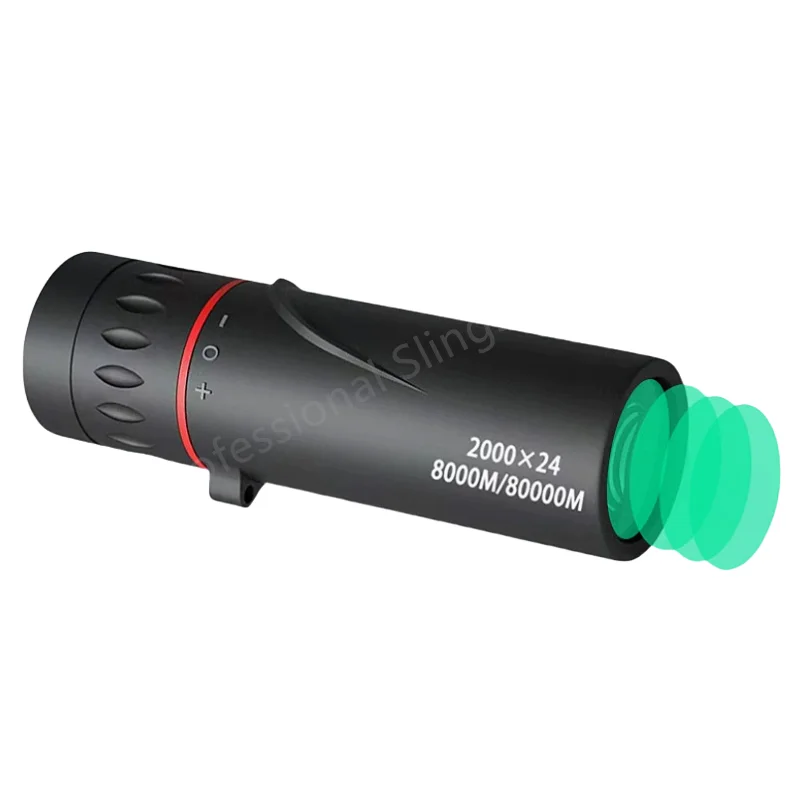 2000X24 High-definition Monocular Telescope for Adults with Mobile Phone Adapter Pocket Monocular Telescope for Stargazing - Image 3