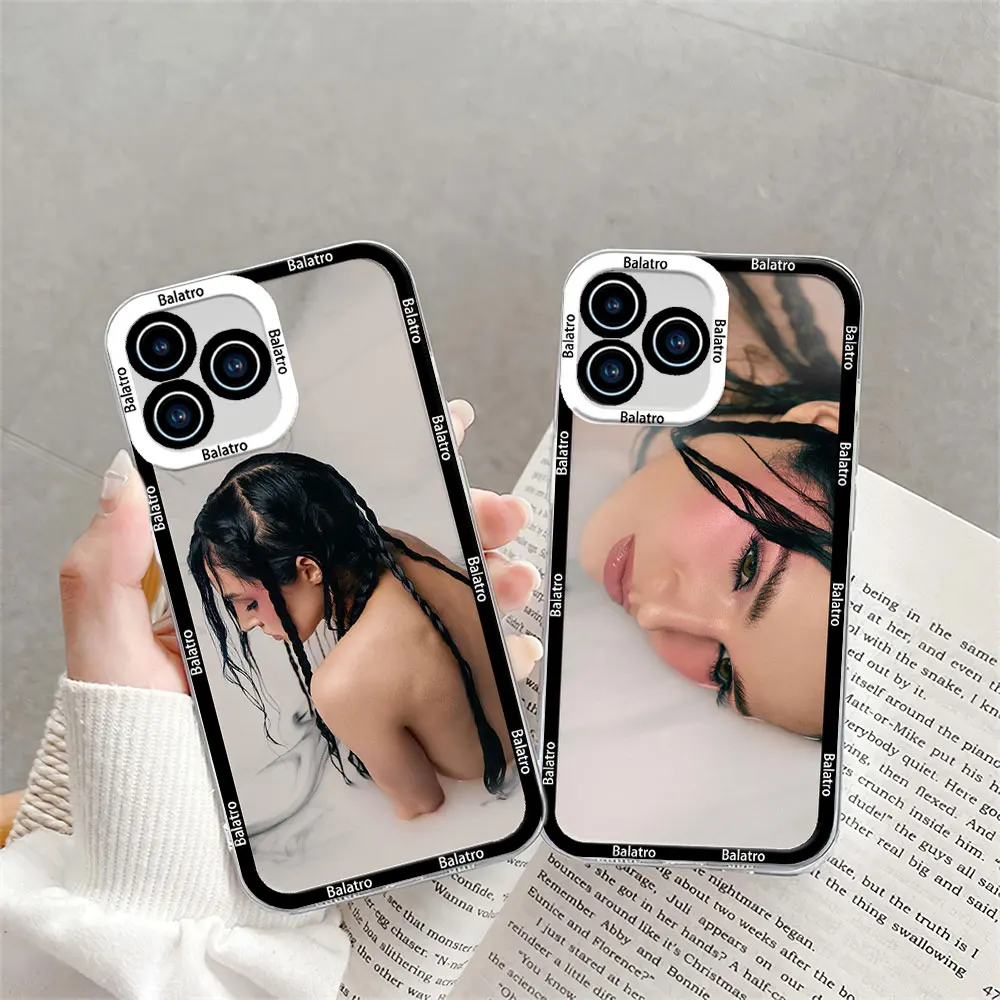 Singer poppy Negative Spaces Phone Case for iPhone 12 11 13 14 15 16 Max Pro Plus Transparent Bezel Shell