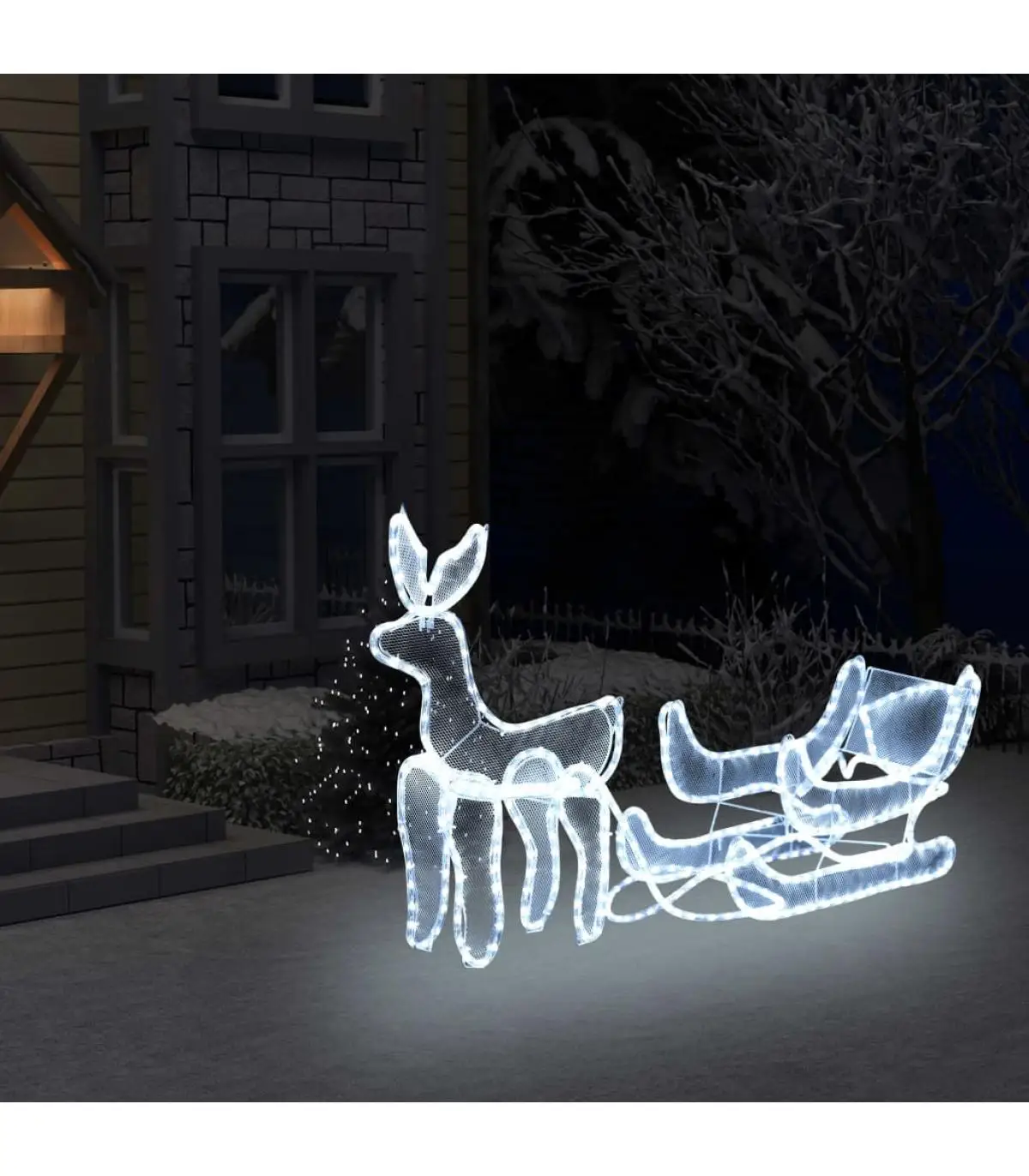 Christmas Lights Christmas lights reindeer sleigh mesh 432 LEDs