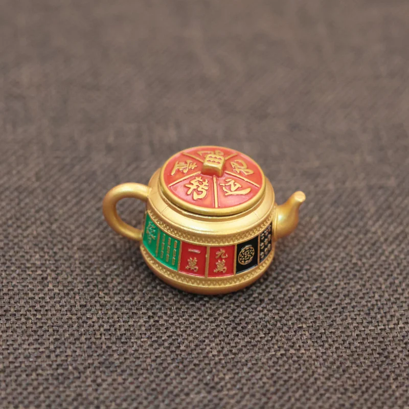 New Zodiac Mahjong Mini Desktop Creative Gift Ornament Metal Craft Decoration