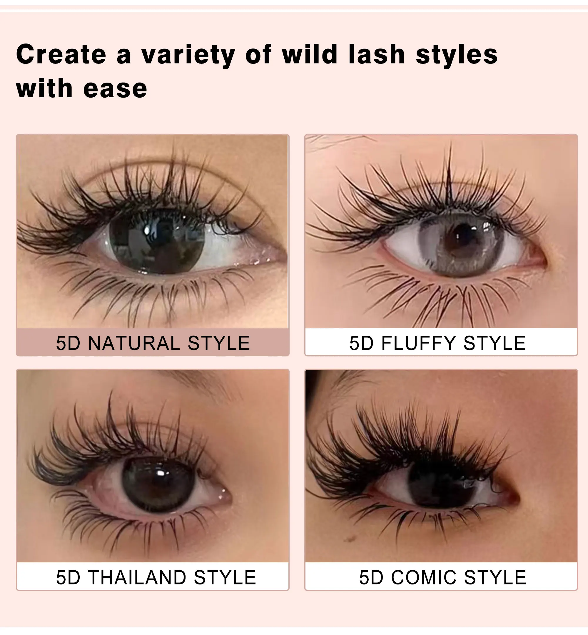 CoMango Multi-Layer LC/LD Bloom Camellia Wimpernverlängerung Superweiche, flauschige, vorgefertigte Volumenfächer Automatische blühende Wimpern – Detail 7