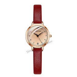 New temperament watch, female niche, high-end feeling, simple retro thin belt, creative student watch, female watch