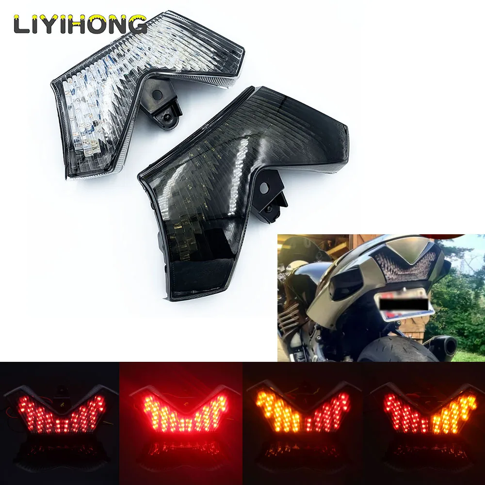 

Rear brake signal integrated LED light smoke 2006-2015 Kawasaki Ninja ZX14 ZX14R ZX-14 ZX-14R ZX1400 ZZR1400 Motorcycle light