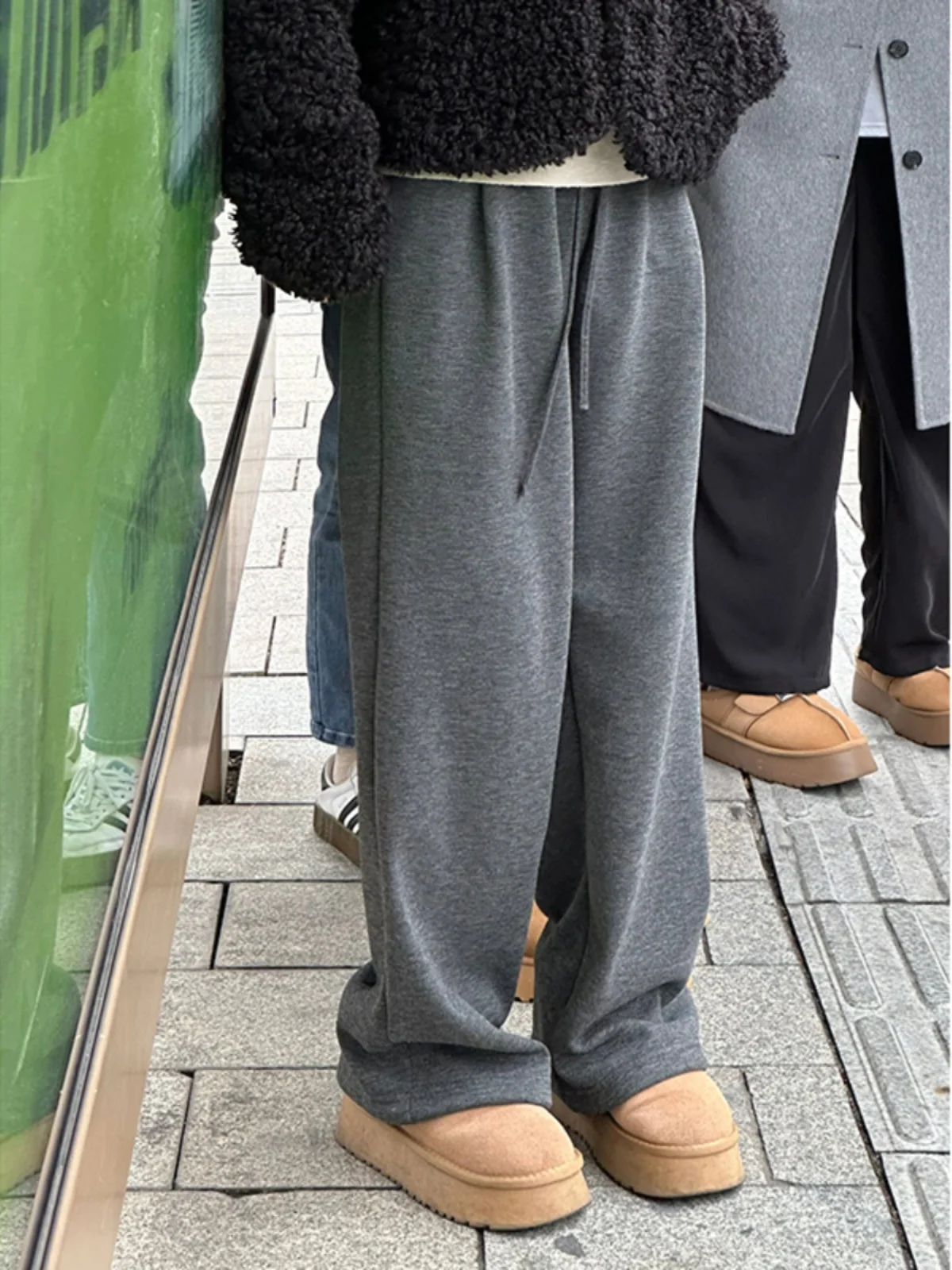 

Мужские спортивные брюки Deep ey Fce Lined, осенне-зимние, свободные, повседневные, комфортные, винтажные, в американском стиле