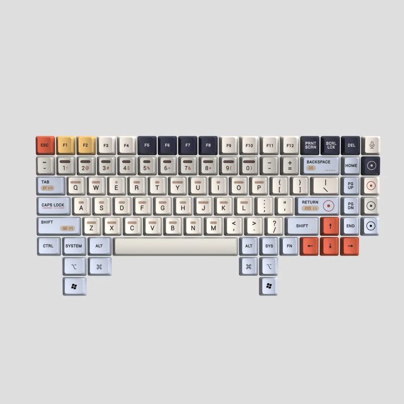 

BACKSPACE Theme Keycaps Set PBT Sublimation OEM Profile Custom Original Handmade Keycaps for Mechanical Keyboard Accessories