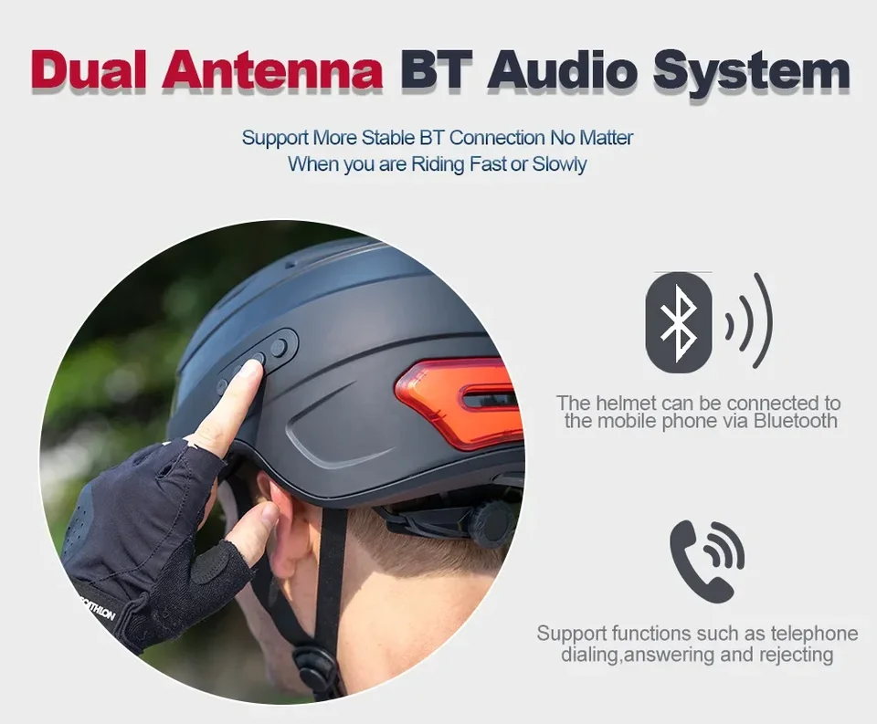 bike helmet antenna ENDURO Moto Kit car exterior roofs KRACESS KRS-S1 Smart Bike Helmet