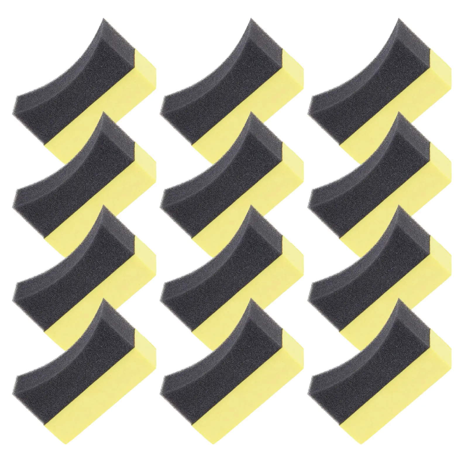 30Pcs Car Wax Applicator Sponges Eva Composite Tire Dressing Applicator Pads Tire Shine Brush Wheel Detail Brush Car Wash Tool