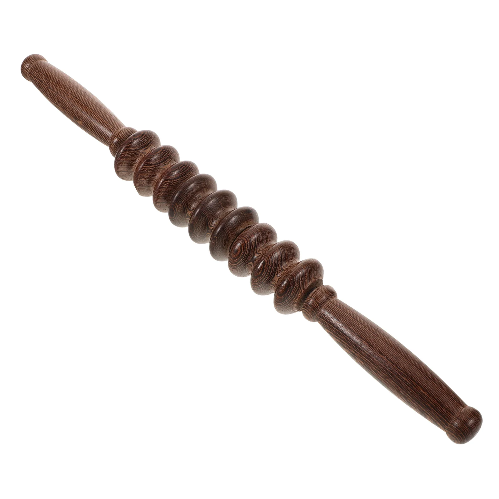 Wood Massage Roller Stick Smooth Ergonomic Design Natural Aesthetic Full Body Use Muscle Stiffness Alleviation