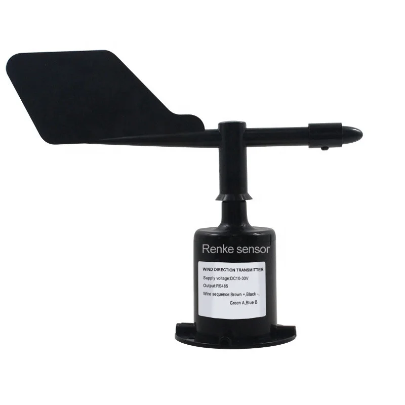 RS485 4-20mA 0-5V 0-10V Output Precise Positioning 0 - 360 Degree Wind Direction Sensor