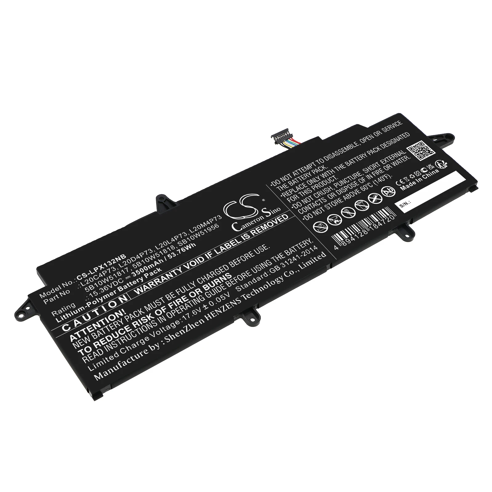 

CS Replacement Battery For Lenovo ThinkPad X13 Gen 2(AMD)20XH001, ThinkPad X13 Gen 2(AMD)20XH00