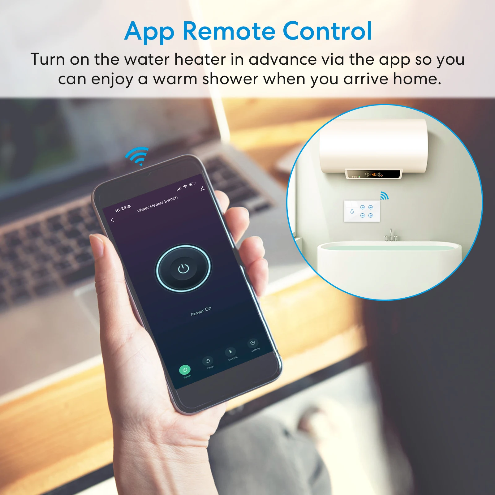 RiooCubee Tuya Smart Life 20A бойлер водонагреватель сенсорная панель переключатель обратный отсчет таймер дистанционного управления Google Assistant Alexa