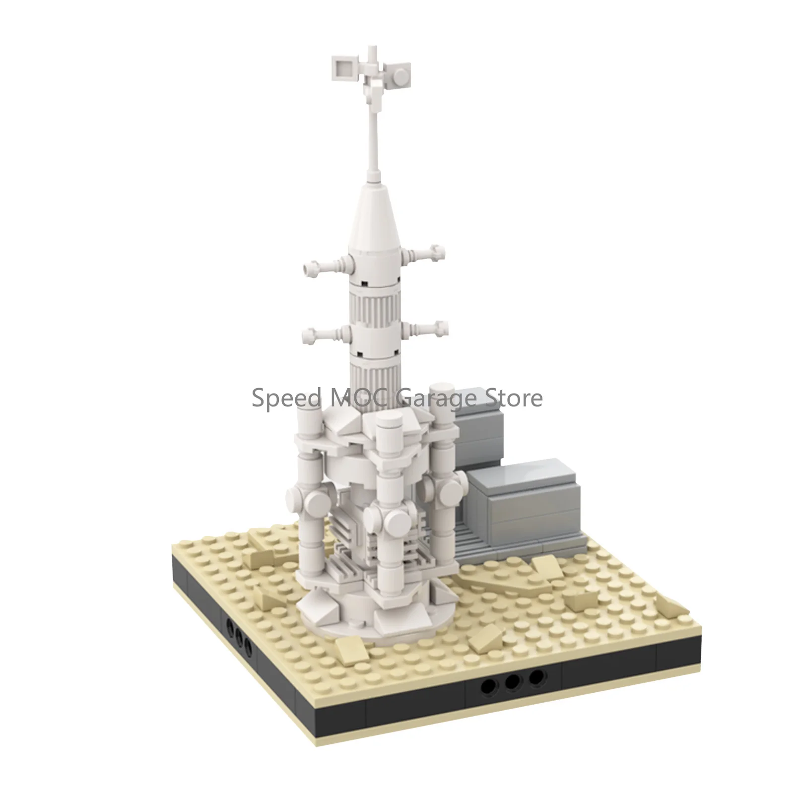 Desert Water Evaporator MOC Building Blocks Space Water Extractor Model Desert Planet Moisture Device Bricks DIY Assemble