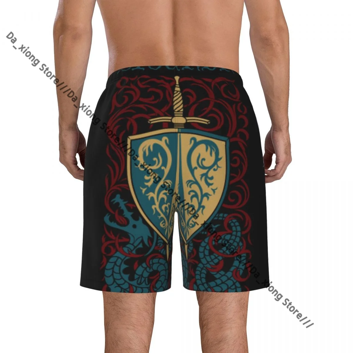 Short de bain à séchage rapide pour hommes, vieux Dragon nordique, maillot de bain, tronc, vêtements de plage