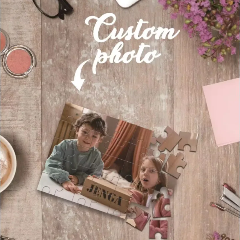 Custom Photo Jigsaw Puzzle 500/1000/1200/2000 Pieces Personalized DIY Paper Puzzle Family Memory Souvenir Unique Gift