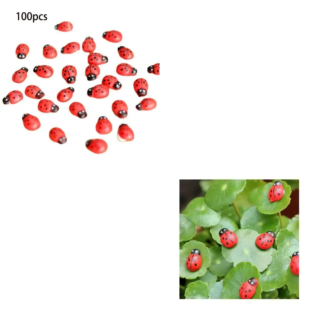 

100Pcs Painted Mini Wooden Flatback Miniature Embellishments DIY Grafts