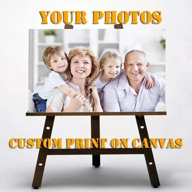 Custom Print on Canvas Poster Printing Canvas Wall Pictures Home Decoration Your Favorite Photo Painting Pictures Unframed