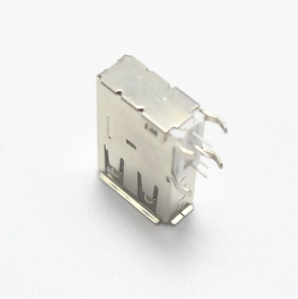 10pcs USB Type A Long Type Female Socket Connector Welding 90 Degrees Right Angle Pin DIP Plug Jack DIY Connectors