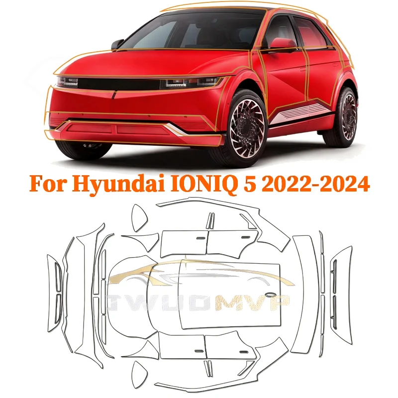 

Paint Protection Film Clear Bra PPF FOR HYUNDAI IONIQ 5 Car Sticker 2022-2023 Anti Scratch PreCut Car Body Film Cover