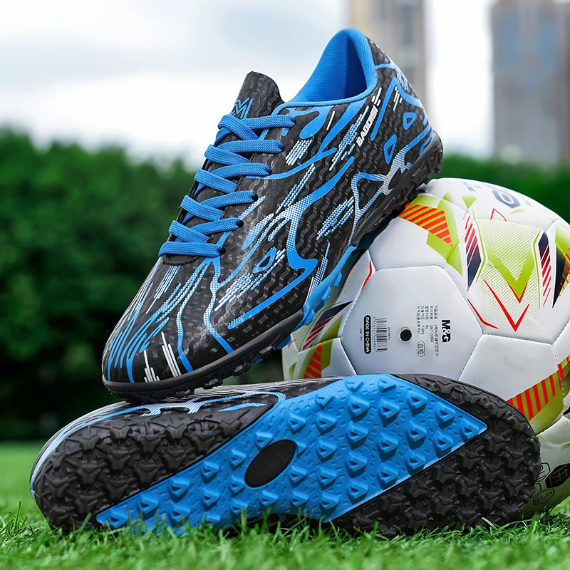 

Новые мужские футбольные бутсы TF для тренировок, мягкие, сверхлегкие, дышащие, профессиональные кроссовки унисекс для игры на траве