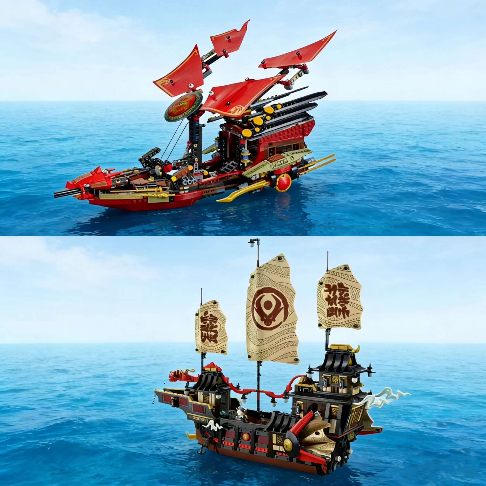 

Moc Blocks Building Blocks Ship Classic Sailboat Bricks Assembly Toys for Kids Christmas Gifts