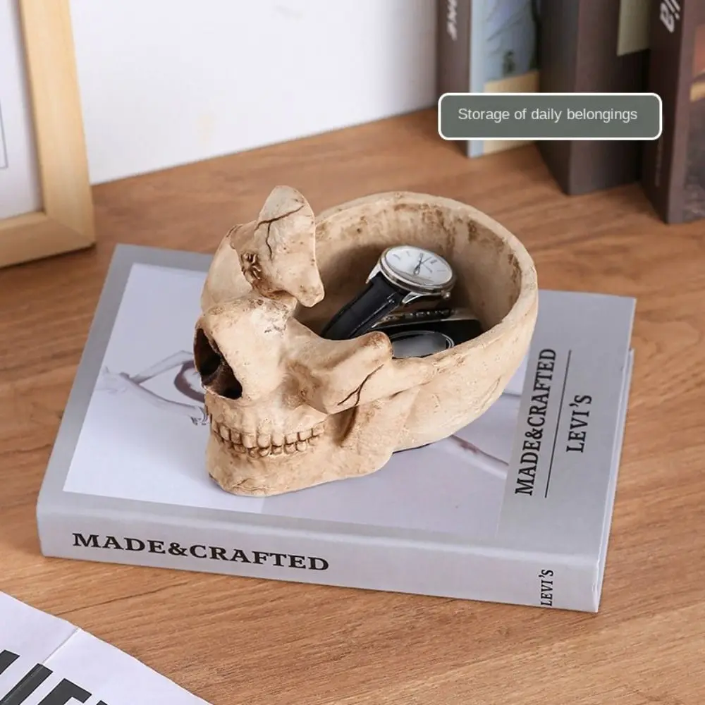 Creative Skull Glasses Holder Funny Anti-slip Glasses Display Stand Keychain Storage Universal Desktop Eyeglass Holder