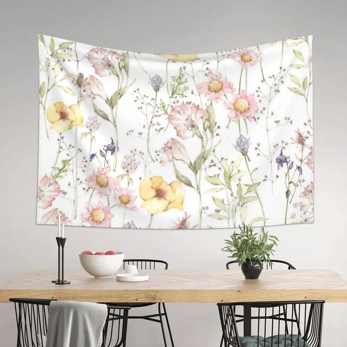 

Pretty Wildflowers Tapestry Home Decorations Decoration Room Decorative Wall Mural Bedroom Decor Aesthetic Tapestry