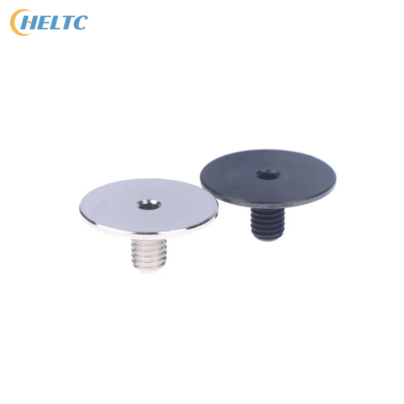 1PC 1.9cm/0.74in Black/Silver Gearbox Locking Screw Metal Steel Spring Guide Screw Lock For 95%Nylon Metal Gearbox Locking Screw