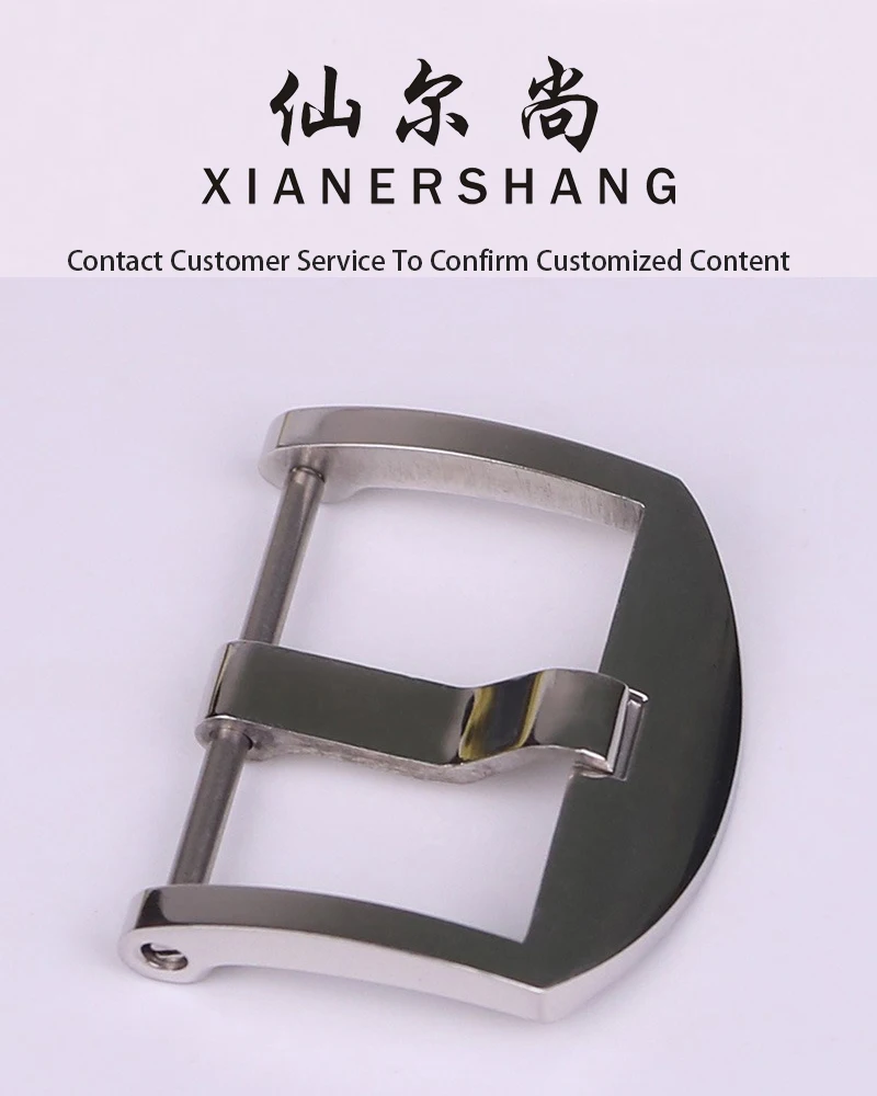 XIANERSHANG Custom Pa-nerai Watch Clasp 22MM lead Screw Belt Buckle Polishing 316L Stainless Steel Pin Buckle Watch Accessories