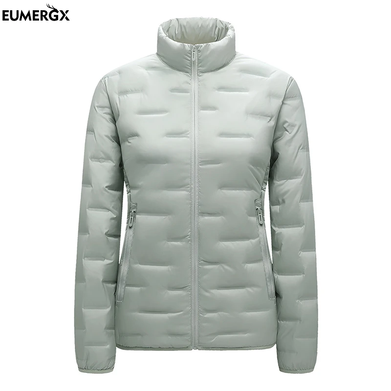 

EUMERGX Women's Down Padding Jackets Winter Warm Waterproof Windproof Lightweight Windbreaker Camping Hiking Mountaineering Coat