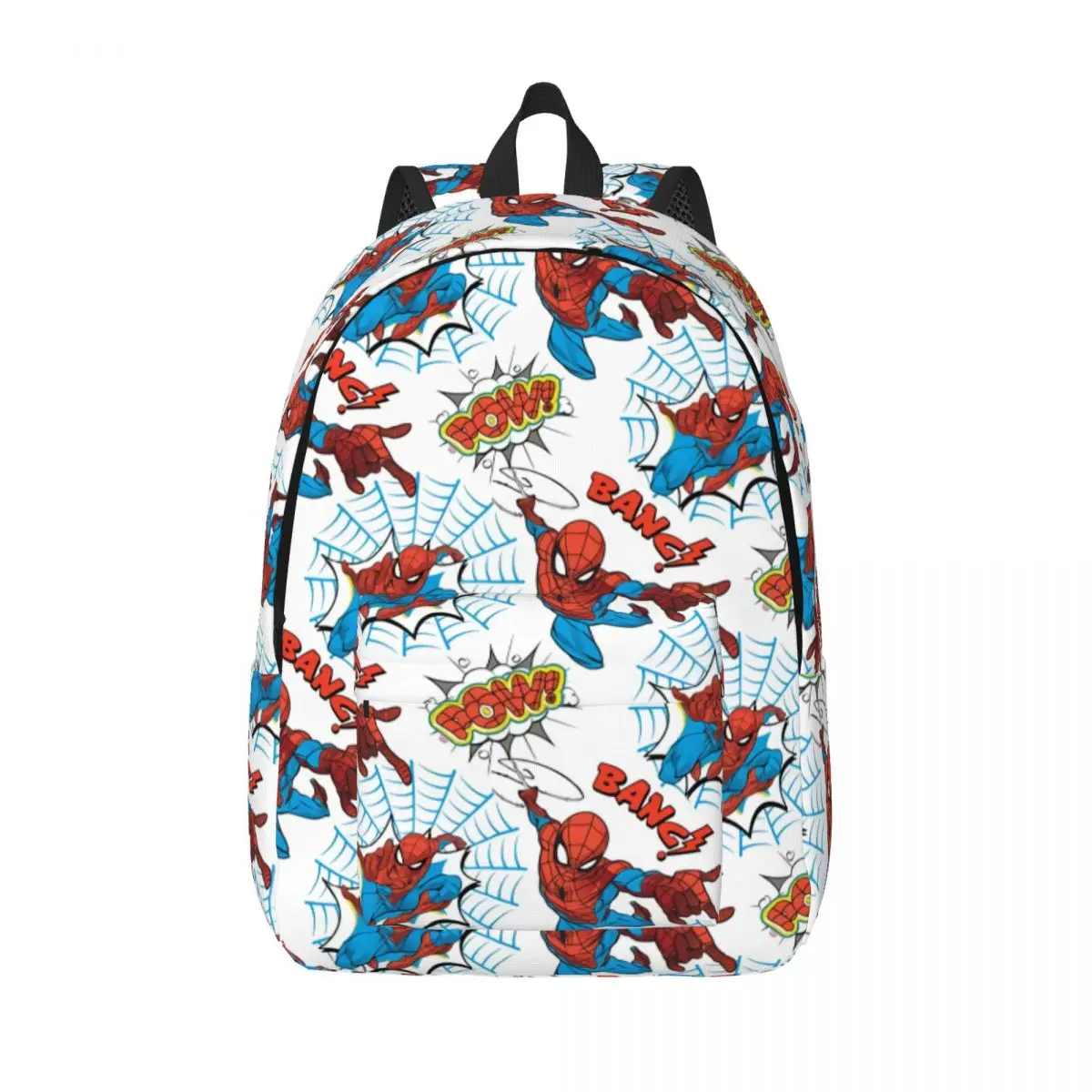 Custom Spider Man Pow Laptop Backpack Women Men Basic Bookbag for School College Student Bags