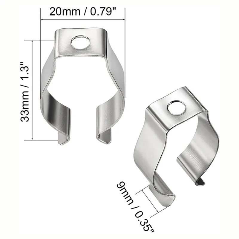 AS94-360 Pz T8 Lampadine a LED Supporto per clip a U Staffa per lampada a tubo fluorescente