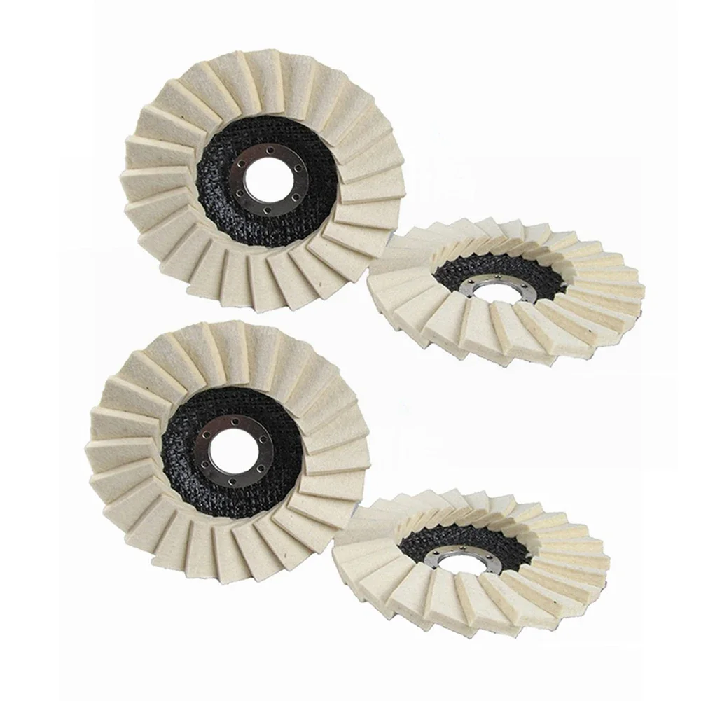 Buffing Pad Felt Wool Pads For Home Use Final Polishing Tool High-Speed Performance For Glass For Metal 115mm 4.5Inch