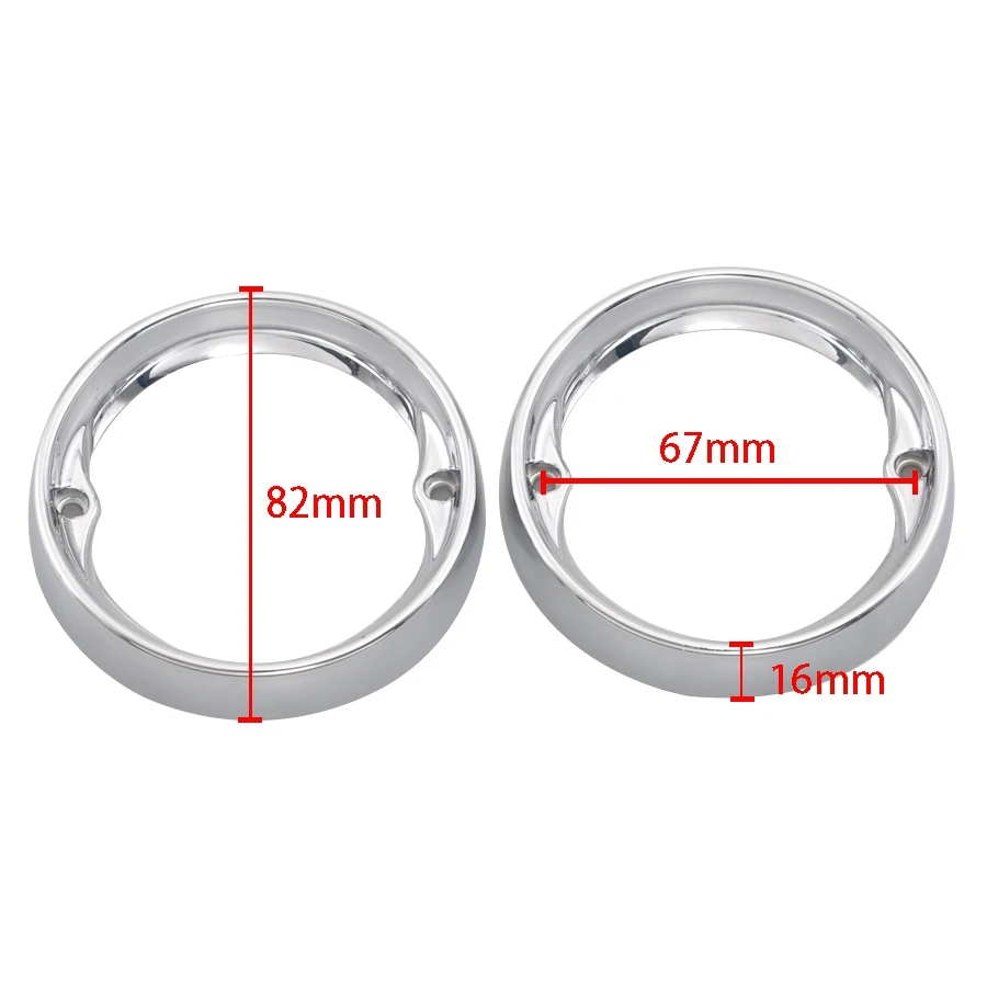 Motorcycles Chrome Turn Signal Light Visor Covers Bezels Trim Rings Fit for Touring Glides FLST FLSTC FLSTN FLHR