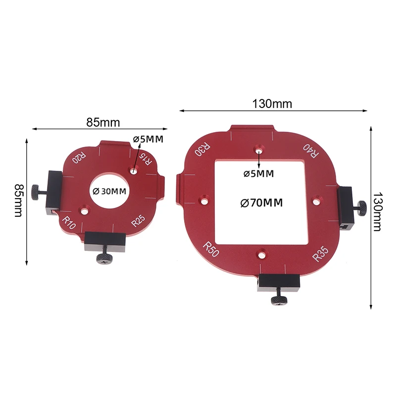 Premium 4in1 Corner Radius Router Kit Featuring Arc Angle Positioning for Woodworking Tasks with R10-R50 Jig Tool