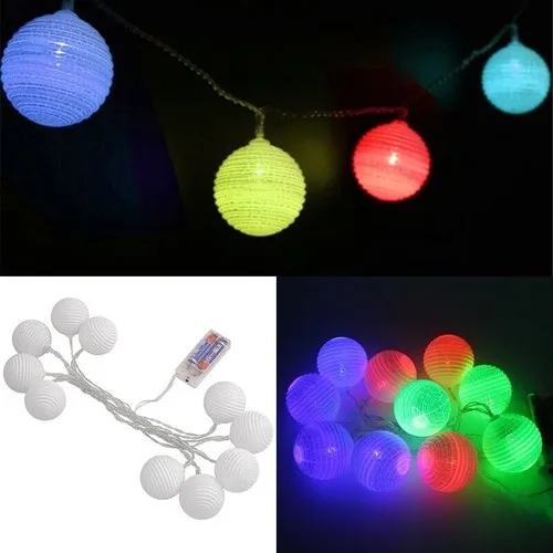 Drop LED Ball Light Battery Operated 2 mt