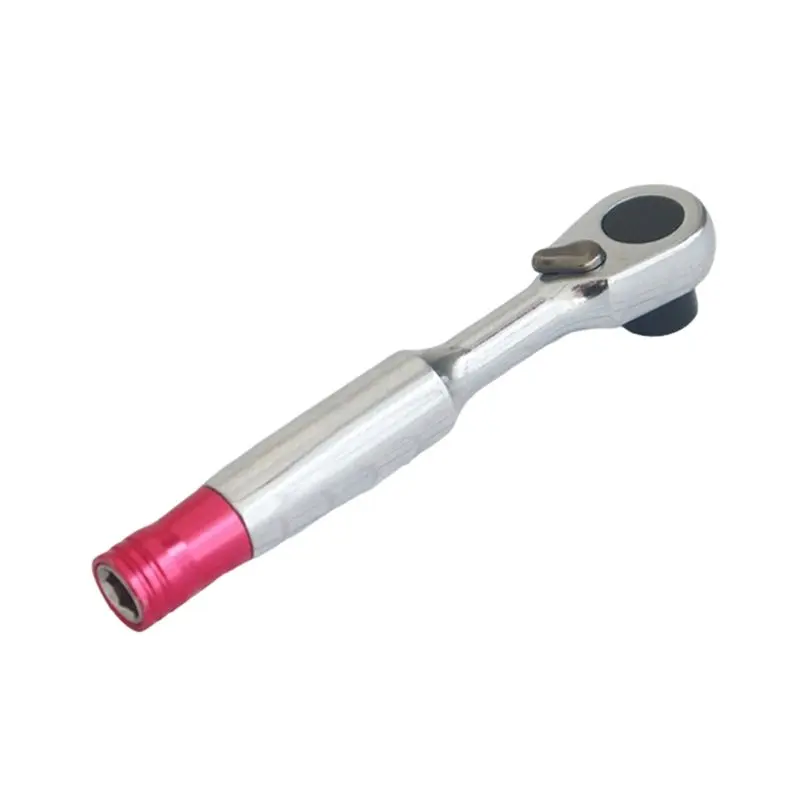ABMR-72 Teeth 1/4'' Wrench Mini Ratchet Wrench Hex Screwdriver Socket Repair Torques Spanners Hand Tool For Bicycle Bike Red