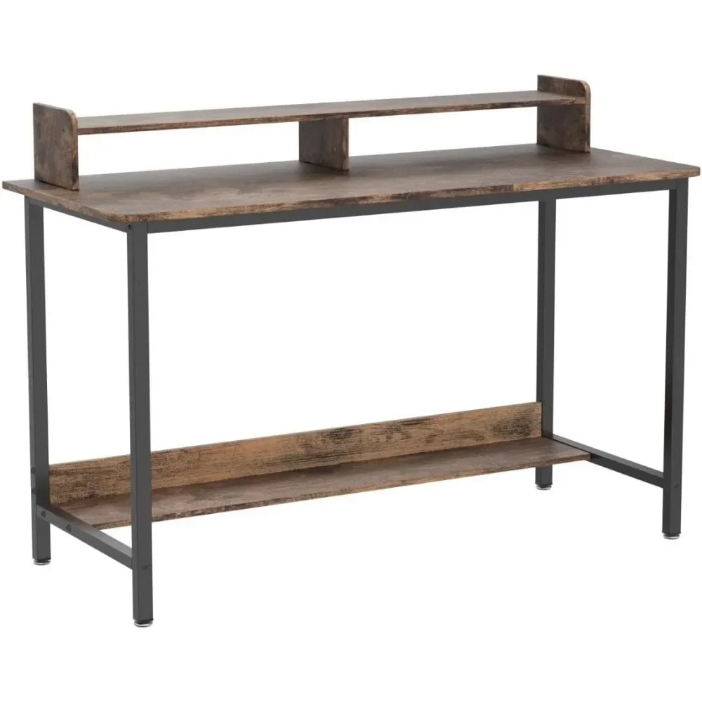 

SATBureau d'ordinateur avec étagères, bureau d'écriture de jeu de 43 pouces,