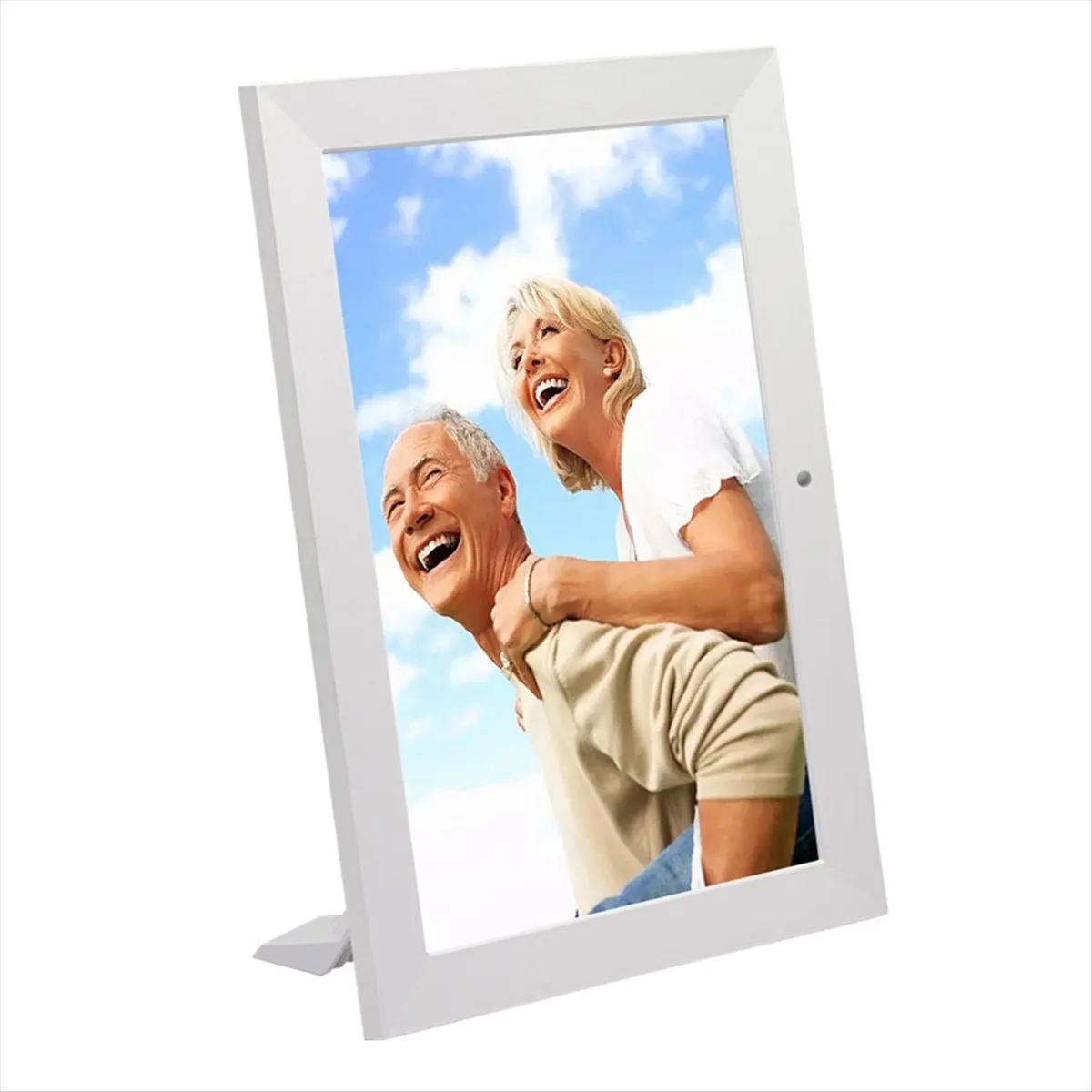 AA80 8In Screen Digital Photo Frame LED Backlight HD IPS 1280x800 Electronic Album Picture Music Movie Full Function UK Plug