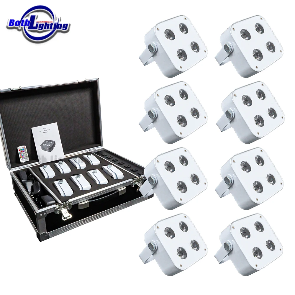 

4*12 Вт перезаряжаемое освещение BOTH IR4 Беспроводные светодиодные Uplights Led Par Батарея Беспроводной свет Свадьба Дискотека Клуб Вечеринка Сцена