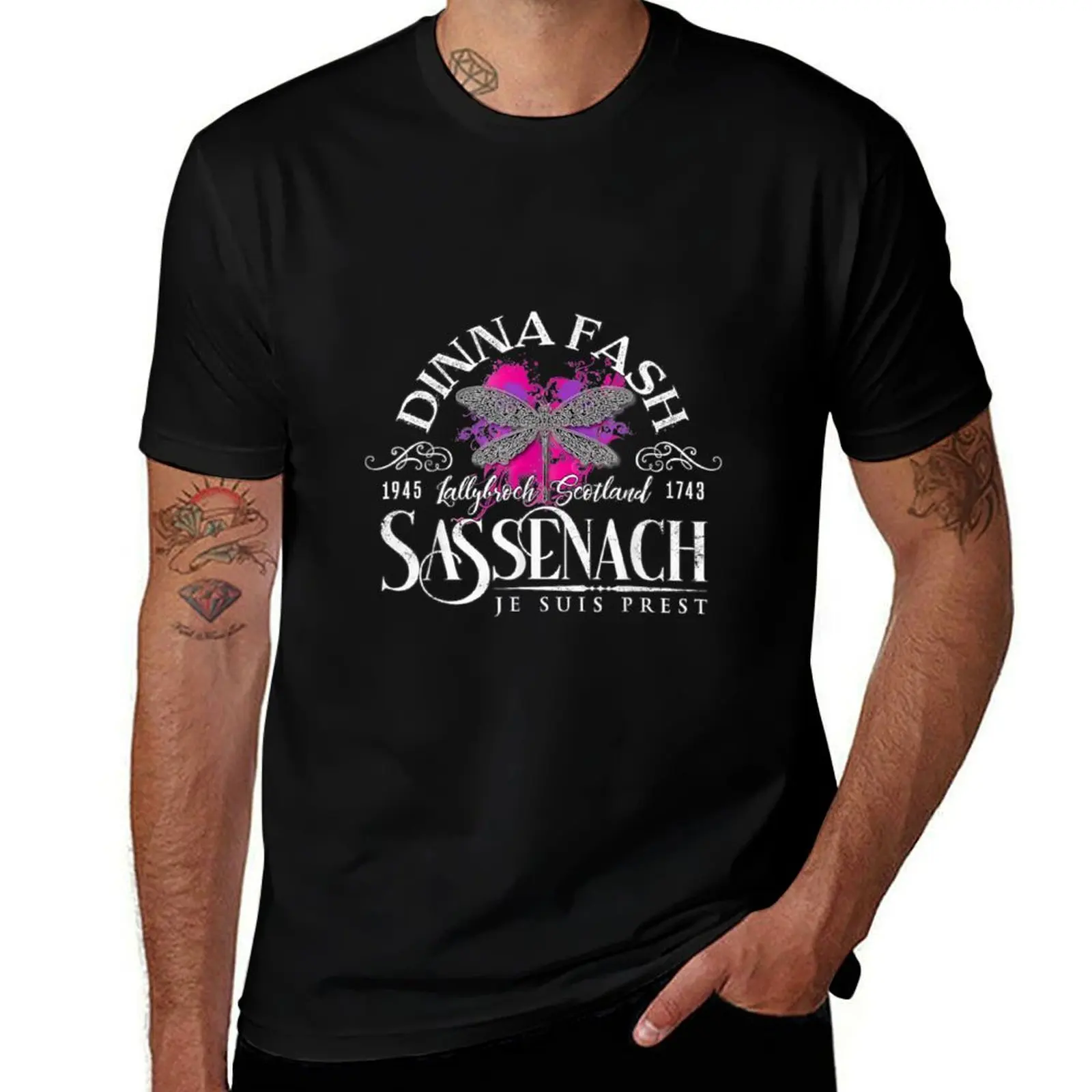 Dinna Fash SassenachDragonfly Outlander Color Splash TShirt19 T-Shirt t shirt man casual T-Shirt